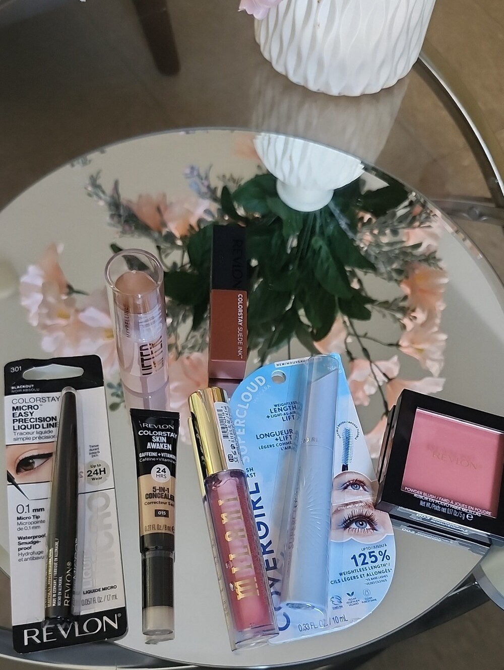 Revlon Pink Lip Gloss, Blush & Neutral Makeup Set
